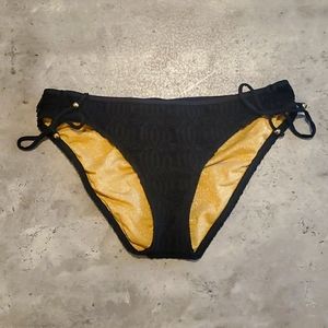 Black and Gold Athena Swimwear Bikini Bottoms US Size 6